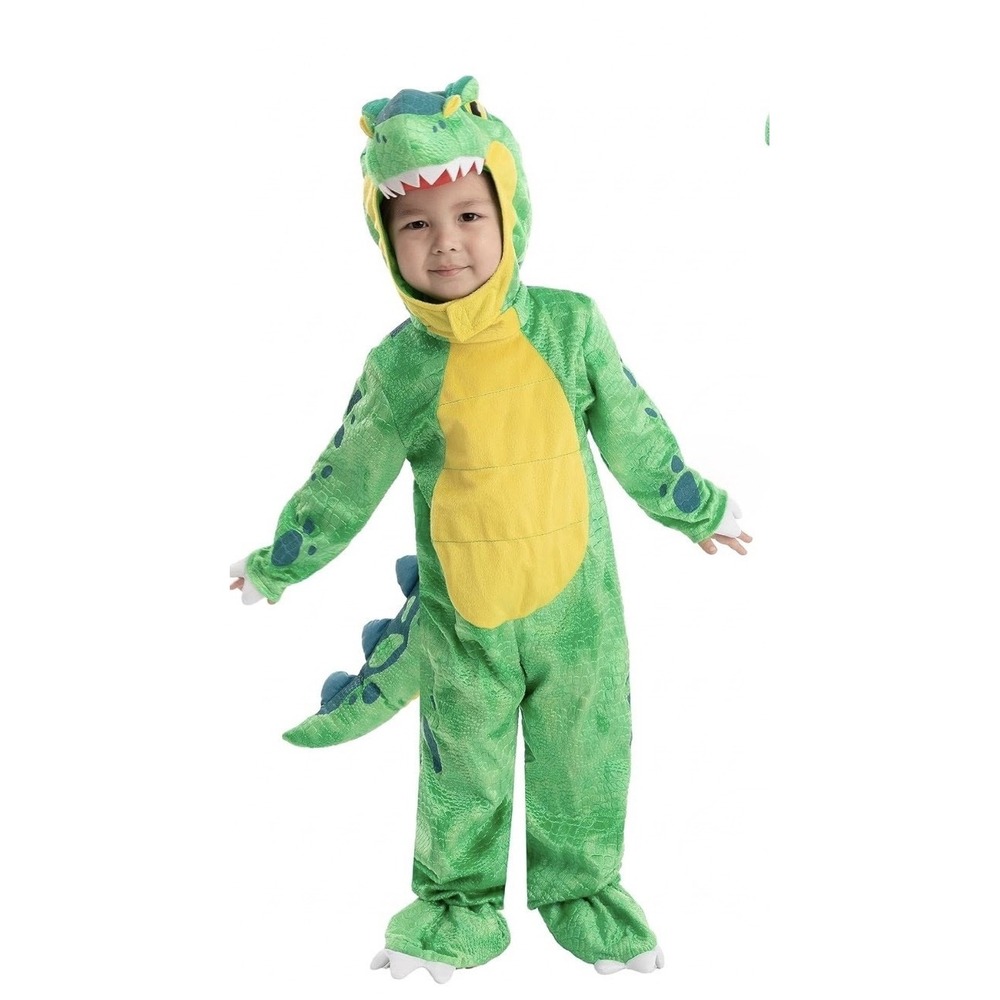 Spooktacular Creations Kids Green T-Rex Dinosaur Costume Outfit 3T 20259